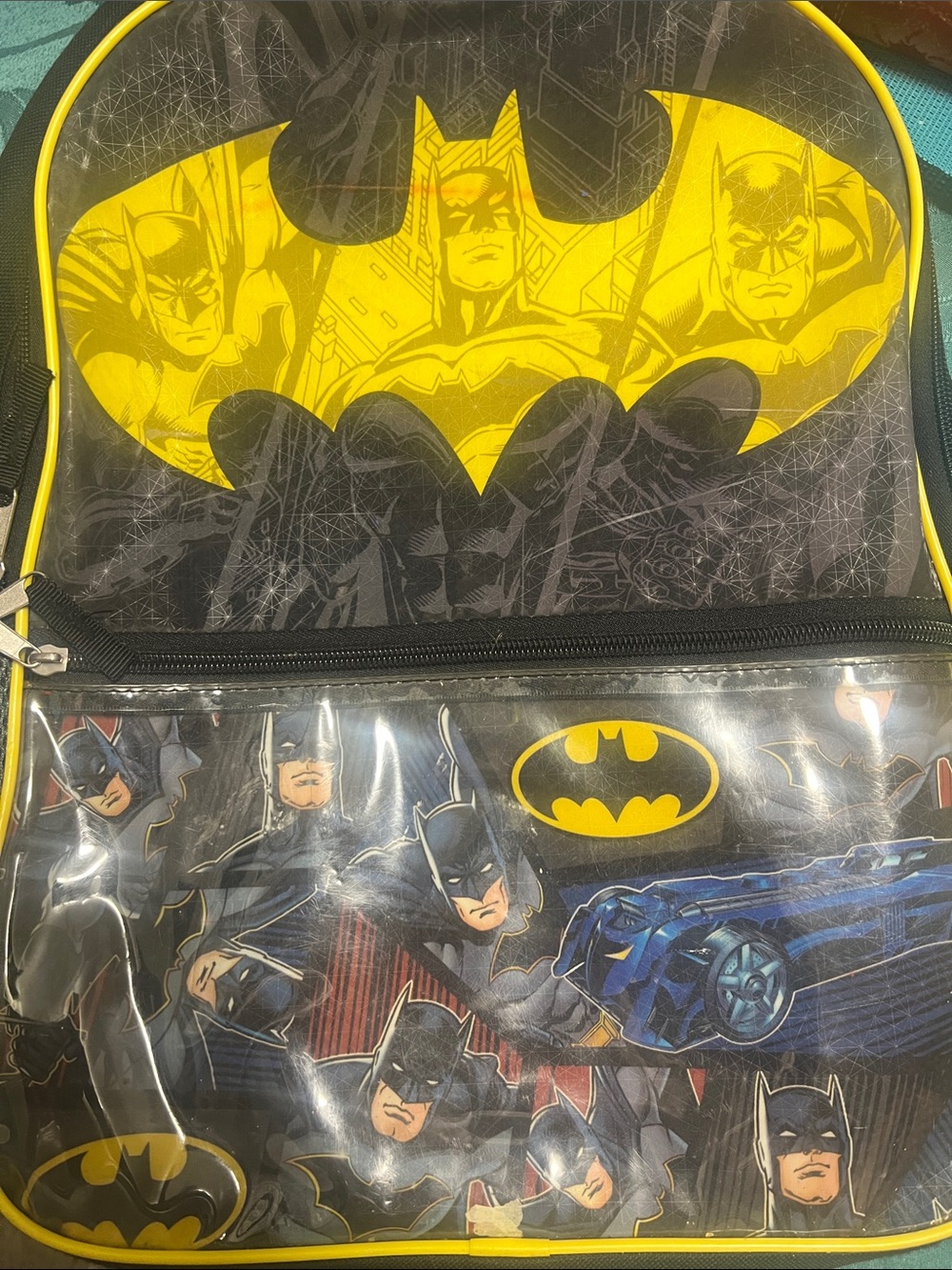 Black & Yellow Batman Graphic Men's Backpack